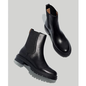 Madewell The BRADLEY CHELSEA Lugsole Boots |  8.5  Black. NG669
